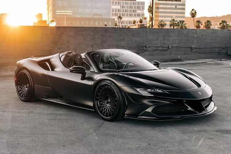 2020-UP Ferrari Autoclave Carbon Fiber Middle Front Lip Carbonado (RT) Fits: SF90 Stradale and Spider (1X1DRYCFSF90-MIW-RT-MFL)