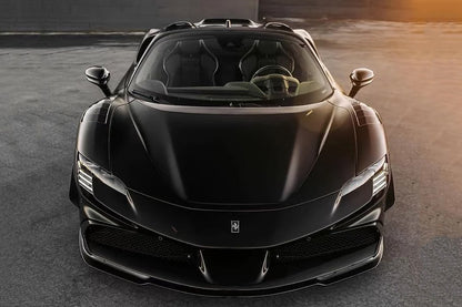 2020-UP Ferrari Autoclave Carbon Fiber Middle Front Lip Carbonado (RT) Fits: SF90 Stradale and Spider (1X1DRYCFSF90-MIW-RT-MFL)