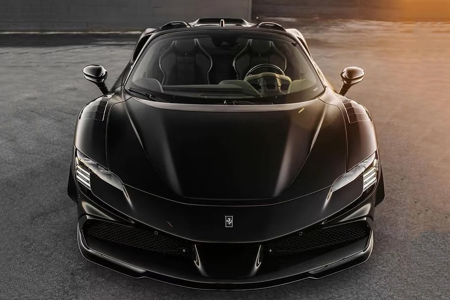 2020-UP Ferrari Autoclave Carbon Fiber Middle Front Lip Carbonado (RT) Fits: SF90 Stradale and Spider (1X1DRYCFSF90-MIW-RT-MFL)