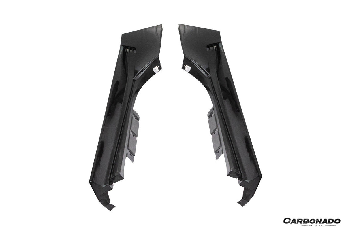 2020-UP Ferrari Autoclave Carbon Fiber Side Skirts Carbonado (RT) Fits: SF90 Stradale and Spider (1X1DRYCFSF90-MIW-RT-SS)