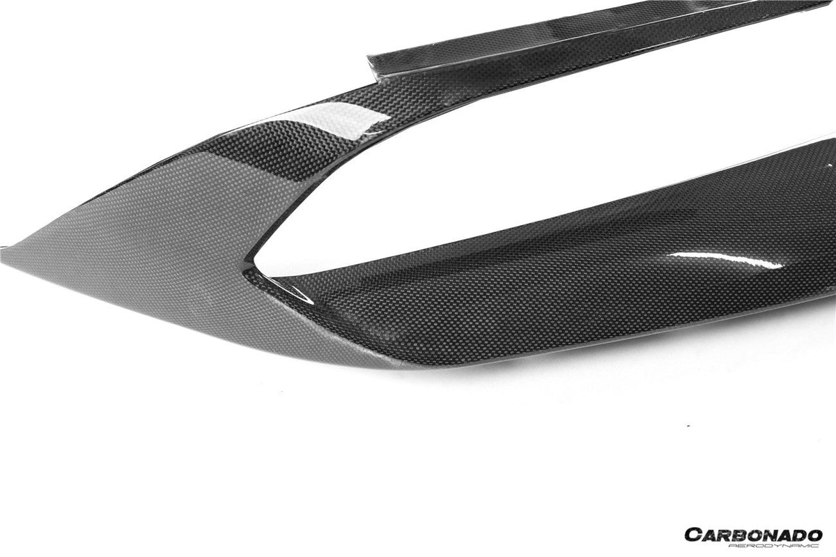 2020-UP Ferrari Autoclave Carbon Fiber Middle Front Lip Carbonado (RT) Fits: SF90 Stradale and Spider (1X1DRYCFSF90-MIW-RT-MFL)