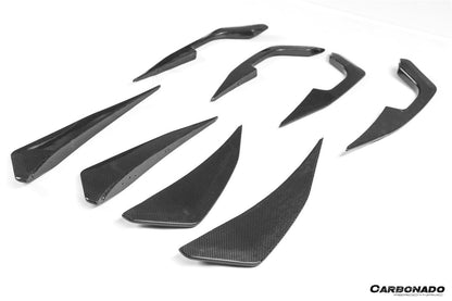 2020-UP Ferrari Autoclave Carbon Fiber Rear Diffuser Canards Carbonado (RT) Fits: SF90 Stradale and Spider (1X1DRYCFSF90-MIW-RT-RDCRD)