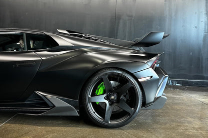 Carbonado Aero Autoclave Carbon Fiber Side Skirt Canard | 2021-2024 Lamborghini Huracan STO