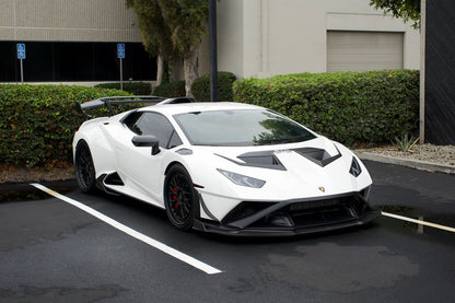 Carbonado Aero Autoclave Carbon Fiber Hood Vent Trim | 2021-2024 Lamborghini Huracan STO