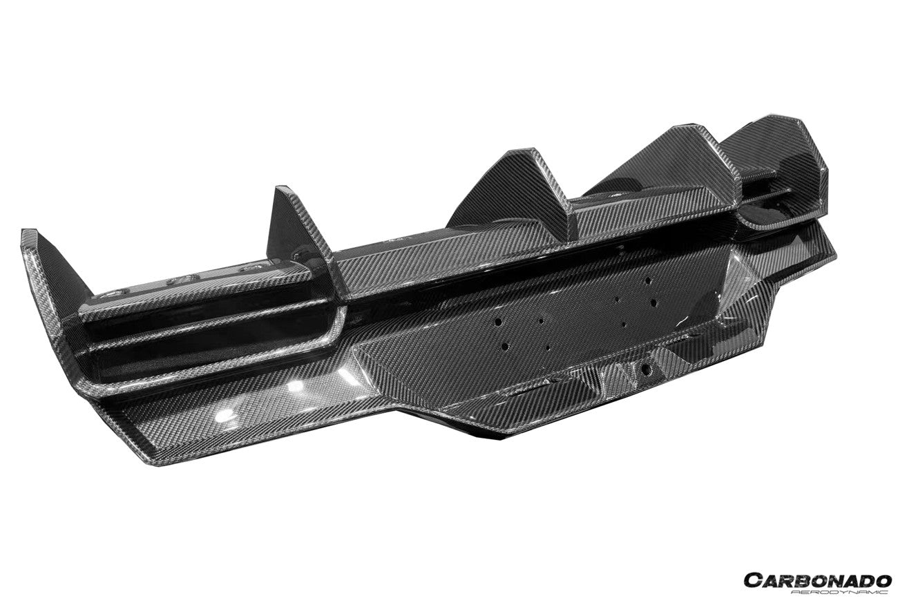 Carbonado Aero Autoclave Carbon Fiber Rear Diffuser Lip | 2021 - 2024 Lamborghini Huracan STO - 4
