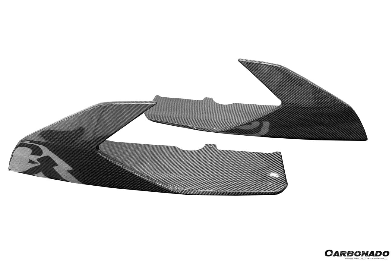 Carbonado Aero Autoclave Carbon Fiber Side Skirt Canard | 2021 - 2024 Lamborghini Huracan STO - 11