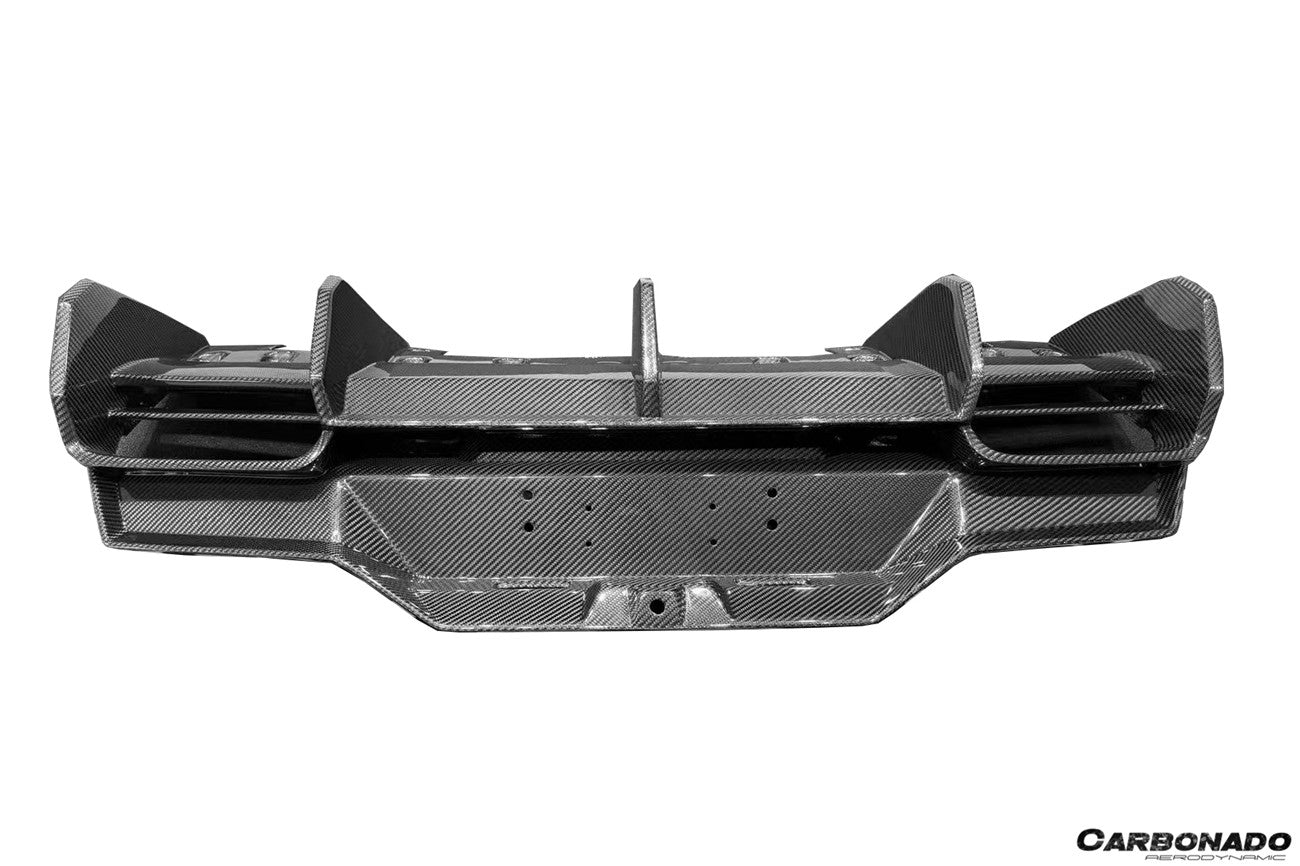 Carbonado Aero Autoclave Carbon Fiber Rear Diffuser Lip | 2021 - 2024 Lamborghini Huracan STO - 5