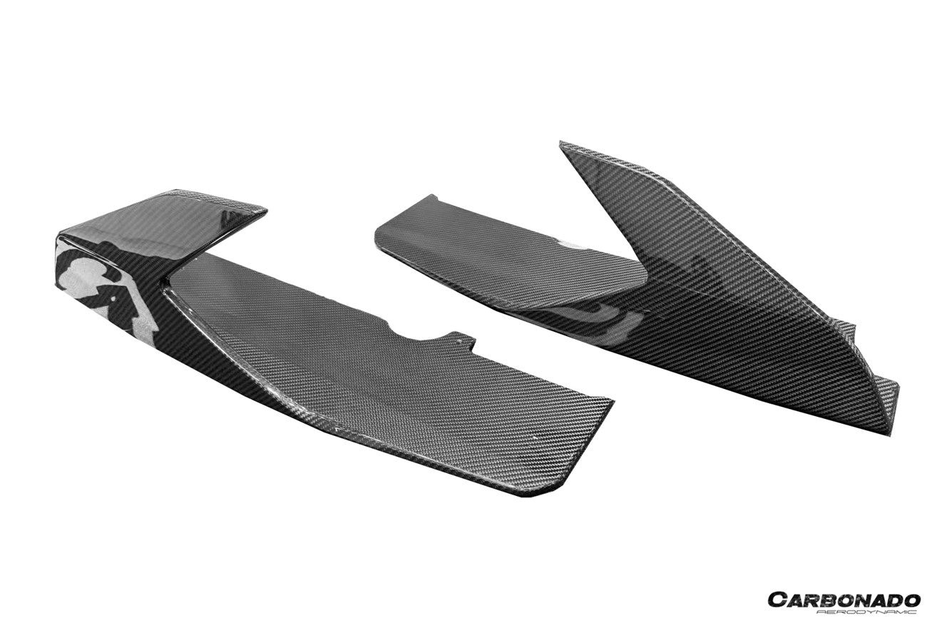 Carbonado Aero Autoclave Carbon Fiber Side Skirt Canard | 2021 - 2024 Lamborghini Huracan STO - 12