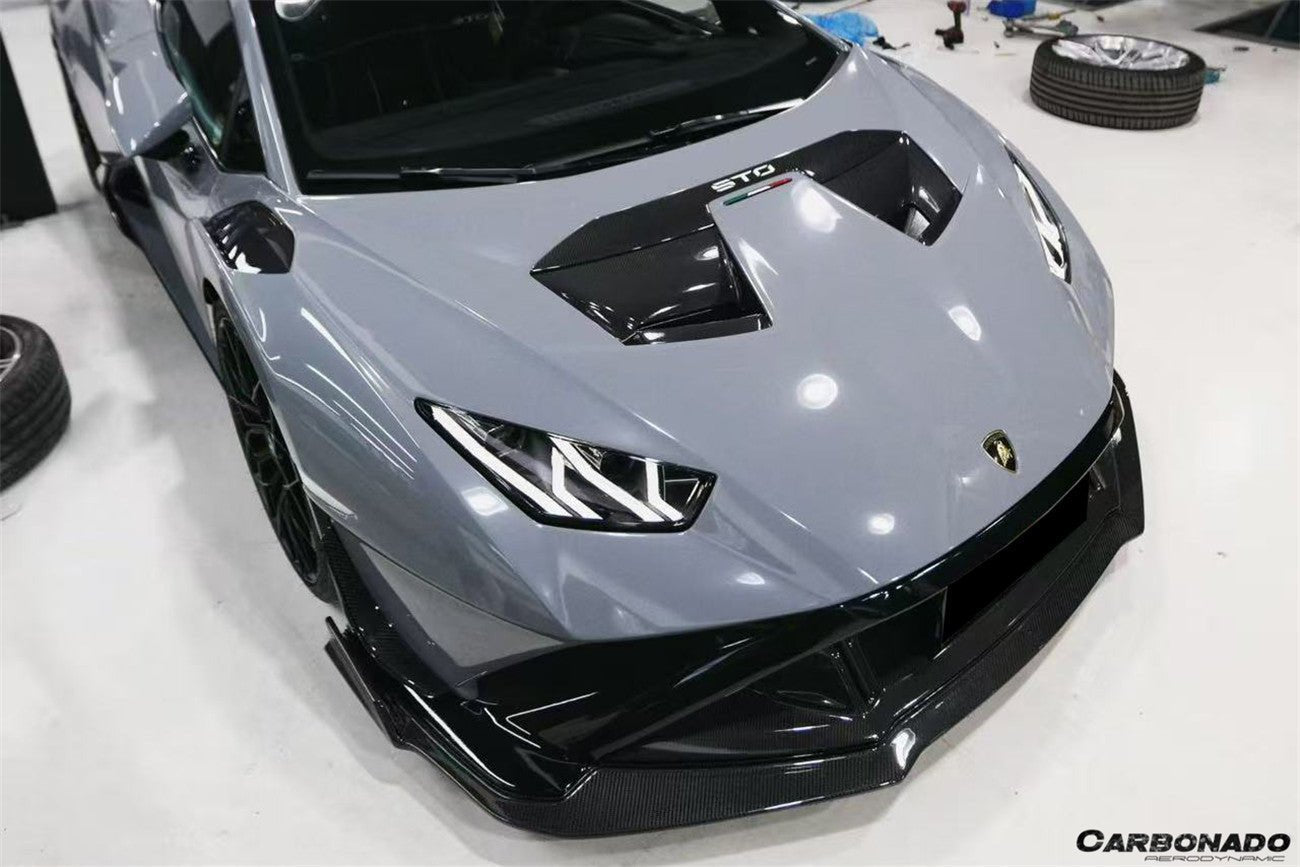 Carbonado Aero Autoclave Carbon Fiber Front Lip | 2021 - 2024 Lamborghini Huracan STO - 7