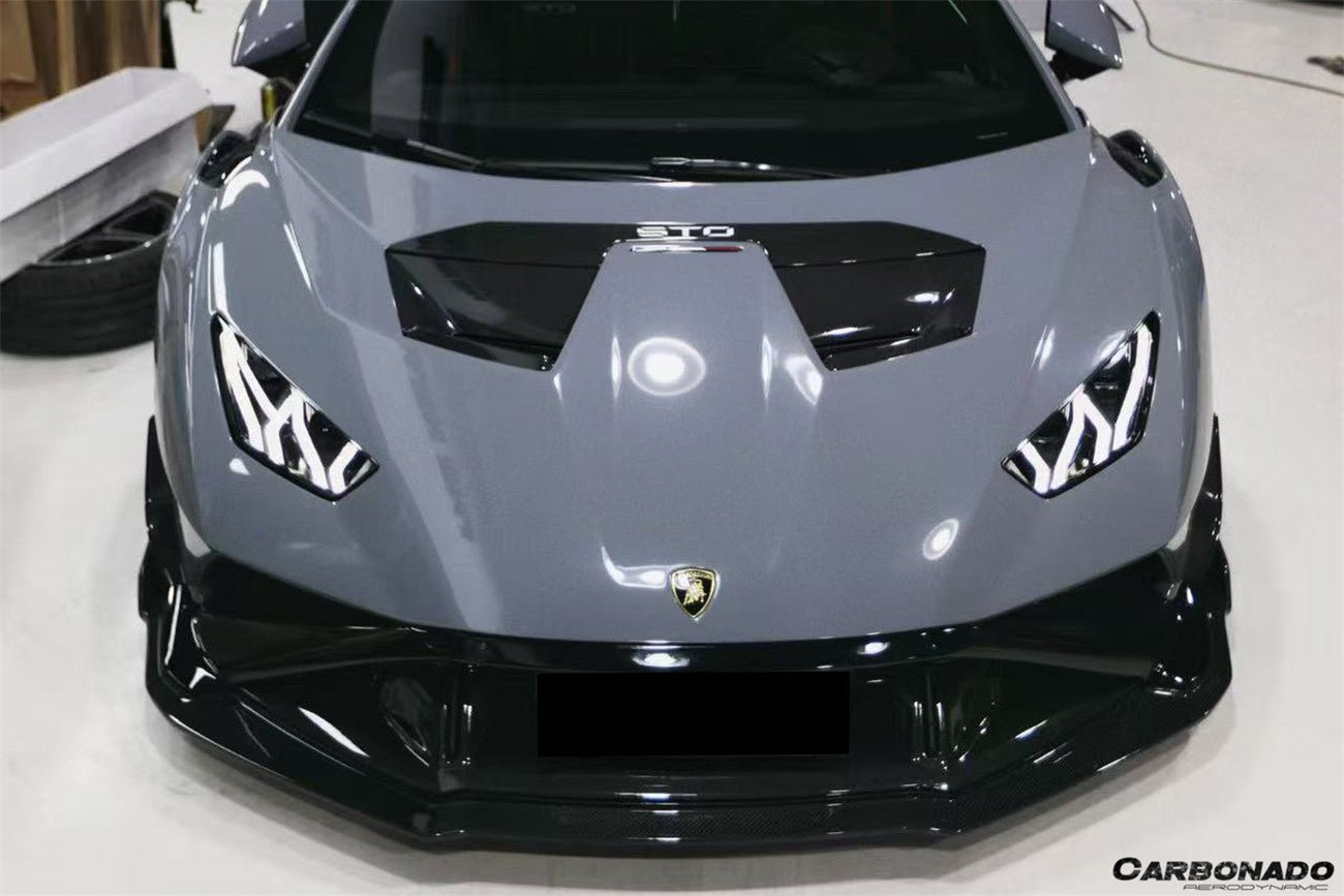 Carbonado Aero Autoclave Carbon Fiber Front Lip | 2021 - 2024 Lamborghini Huracan STO - 8