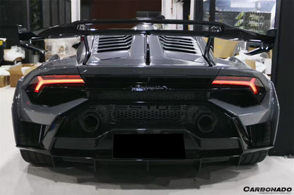 Carbonado Aero Autoclave Carbon Fiber Rear Diffuser Lip | 2021 - 2024 Lamborghini Huracan STO - 3