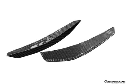 Carbonado Aero Autoclave Carbon Fiber Front Bumper Canards | 2021 - 2024 Lamborghini Huracan STO - 14