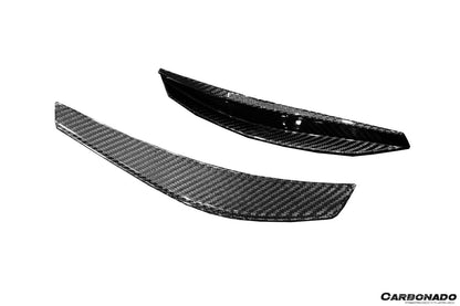 Carbonado Aero Autoclave Carbon Fiber Front Bumper Canards | 2021 - 2024 Lamborghini Huracan STO - 13
