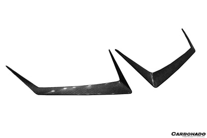Carbonado Aero Autoclave Carbon Fiber Hood Vent Trim | 2021 - 2024 Lamborghini Huracan STO - 11