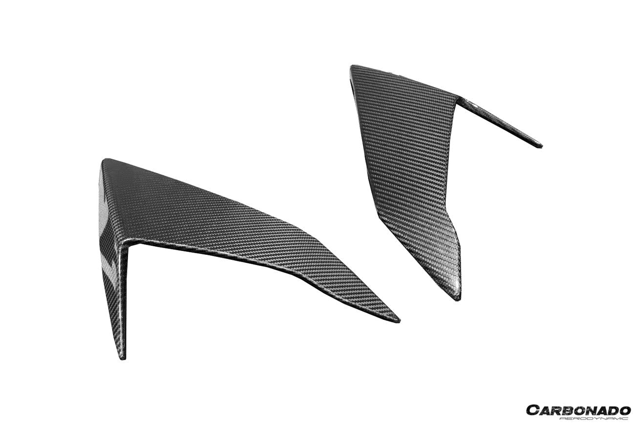Carbonado Aero Autoclave Carbon Fiber Quarter Window Scoops | 2021 - 2024 Lamborghini Huracan STO - 7