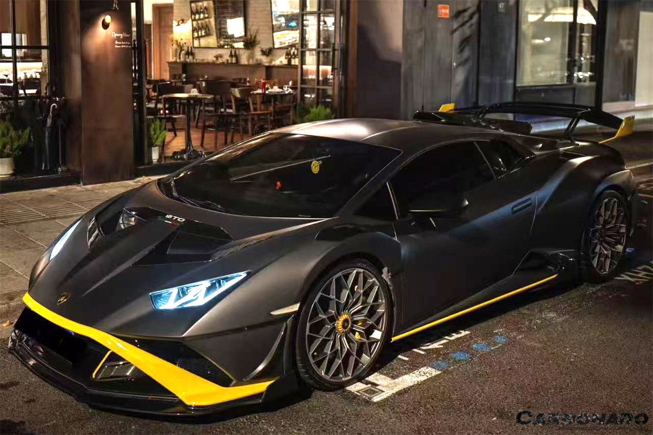 Carbonado Aero Autoclave Carbon Fiber Front Lip | 2021 - 2024 Lamborghini Huracan STO - 6