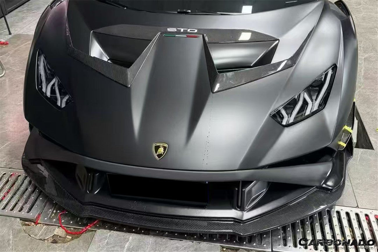 Carbonado Aero Autoclave Carbon Fiber Front Lip | 2021 - 2024 Lamborghini Huracan STO - 10