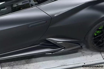 Carbonado Aero Autoclave Carbon Fiber Side Skirt Canard | 2021 - 2024 Lamborghini Huracan STO - 1