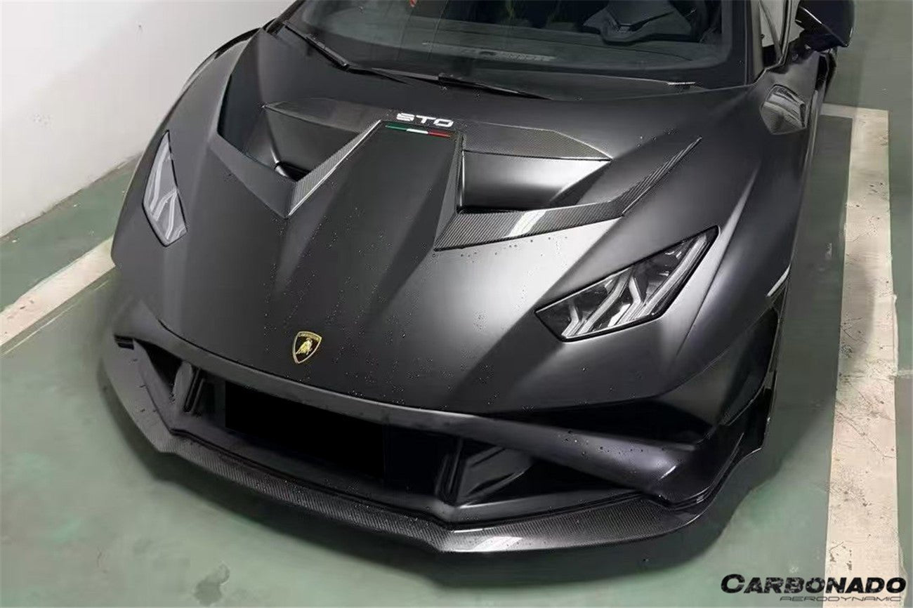 Carbonado Aero Autoclave Carbon Fiber Front Lip | 2021 - 2024 Lamborghini Huracan STO - 11