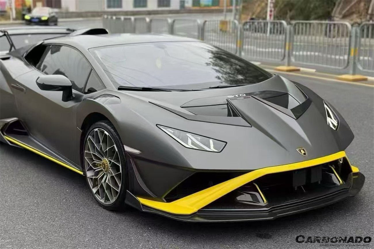 Carbonado Aero Autoclave Carbon Fiber Front Lip | 2021 - 2024 Lamborghini Huracan STO - 4
