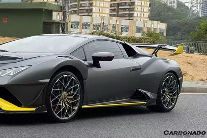 Carbonado Aero Autoclave Carbon Fiber Side Skirt Canard | 2021 - 2024 Lamborghini Huracan STO - 6