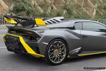 Carbonado Aero Autoclave Carbon Fiber Quarter Window Scoops | 2021 - 2024 Lamborghini Huracan STO - 4
