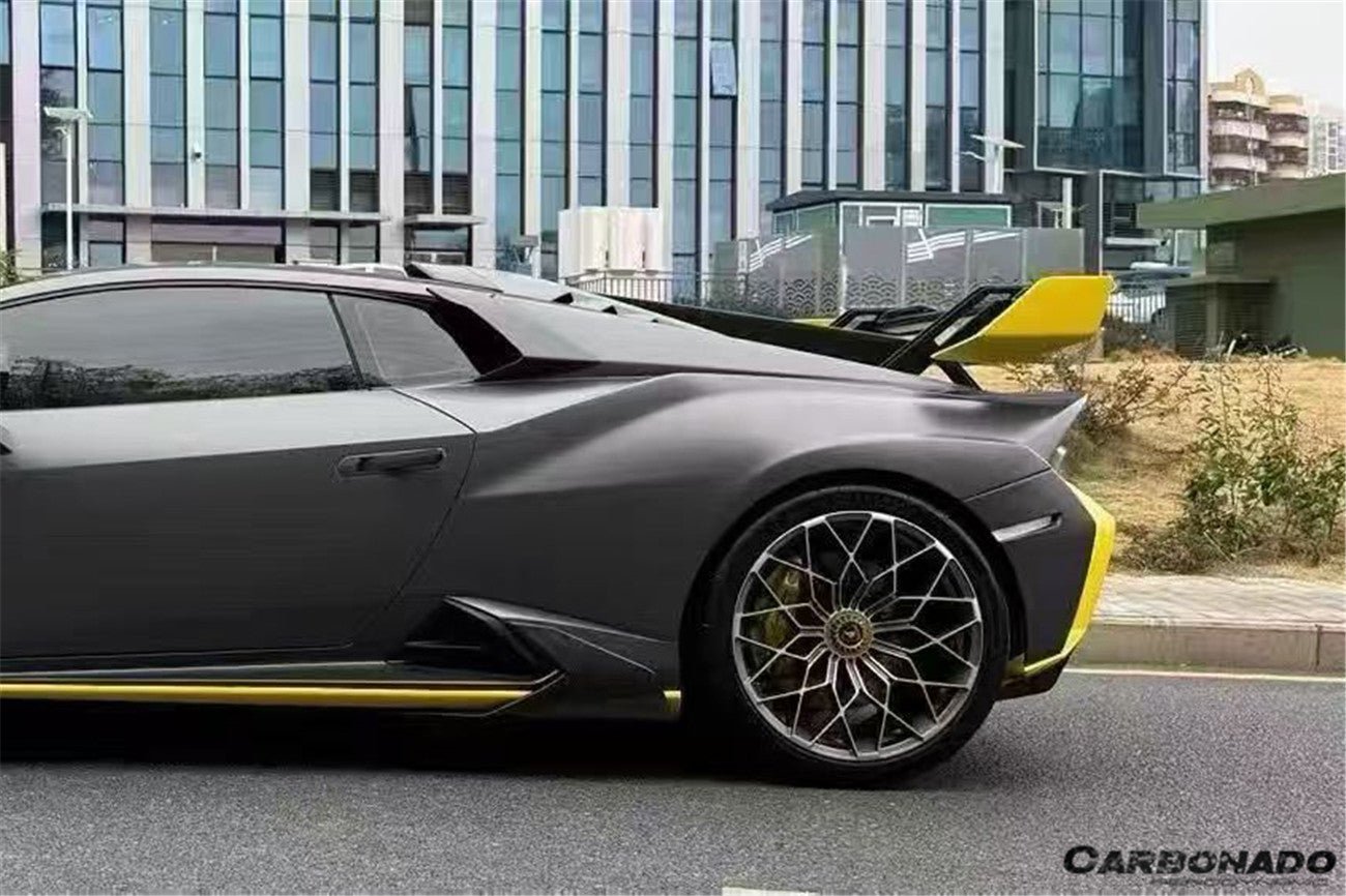 Carbonado Aero Autoclave Carbon Fiber Quarter Window Scoops | 2021 - 2024 Lamborghini Huracan STO - 2