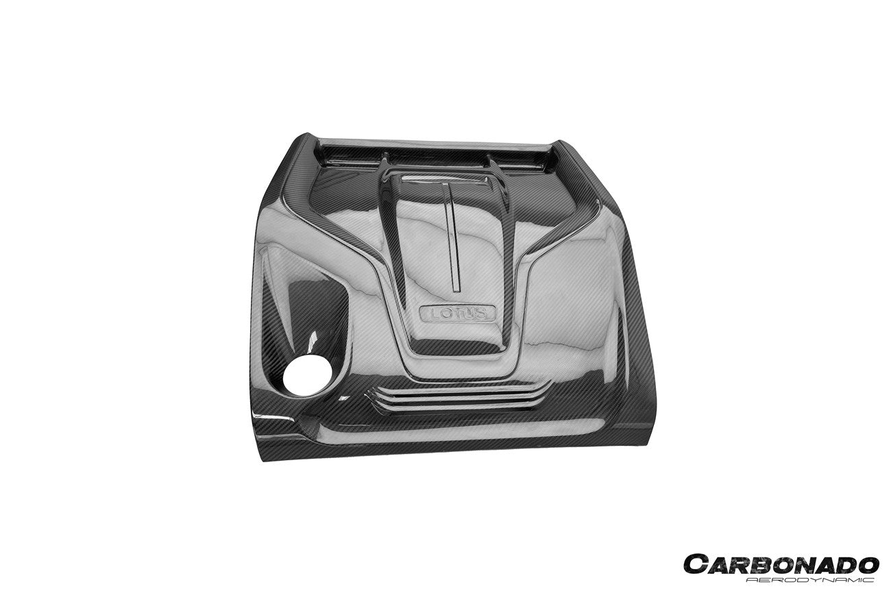 Carbonado 2021-2024 Lotus Emira NYO DCT MNK Style Dry Carbon Fiber Engine Cover Replacement
