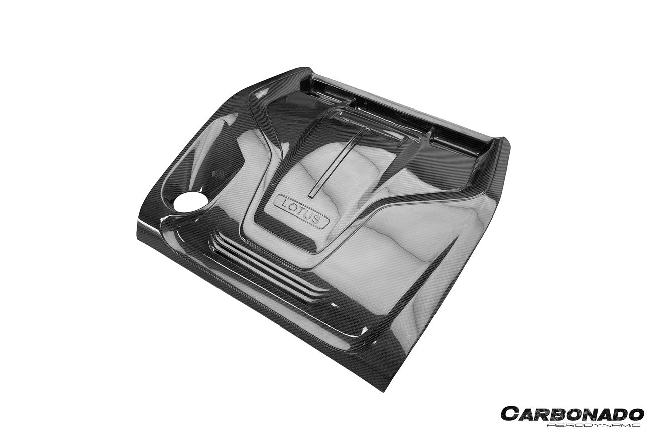 Carbonado 2021-2024 Lotus Emira NYO DCT MNK Style Dry Carbon Fiber Engine Cover Replacement