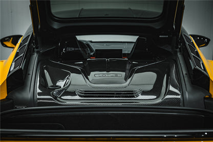 Carbonado 2021-2024 Lotus Emira NYO DCT MNK Style Dry Carbon Fiber Engine Cover Replacement