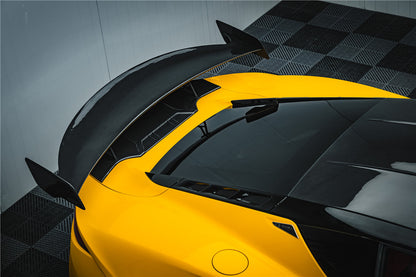 Alerón trasero de fibra de carbono seco estilo Lotus Emira NYO MNK Carbonado 2021-2024 con base