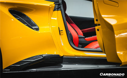 Carbonado 2021-2024 Lotus Emira NYO MNK Style Dry Carbon Fiber Side Skirt