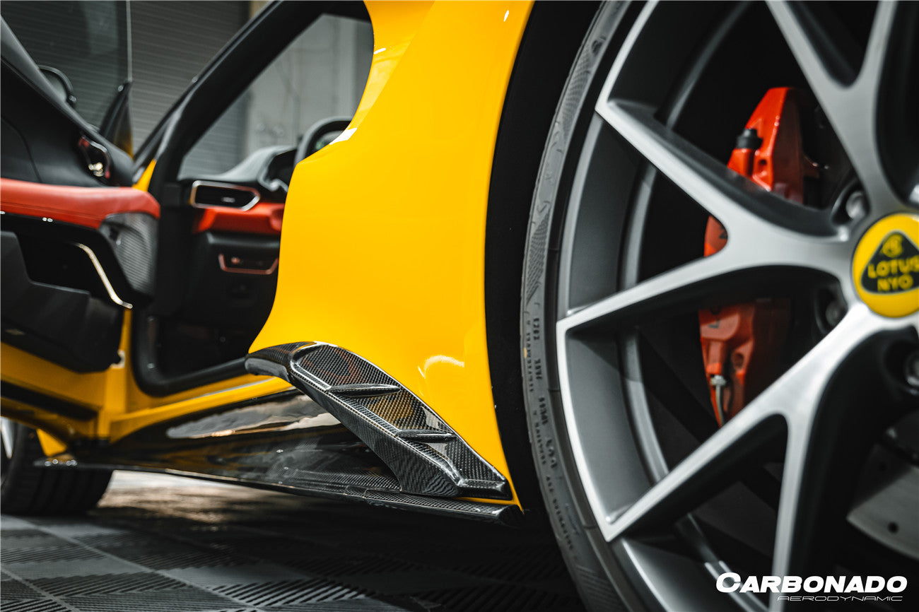 Carbonado 2021-2024 Lotus Emira NYO MNK Style Dry Carbon Fiber Side Skirt