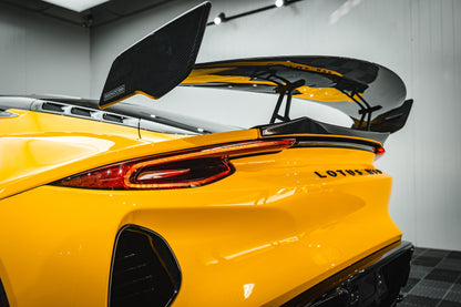 Alerón trasero de fibra de carbono seco estilo Lotus Emira NYO MNK Carbonado 2021-2024 con base