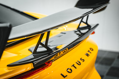Alerón trasero de fibra de carbono seco estilo Lotus Emira NYO MNK Carbonado 2021-2024 con base