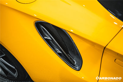 Entradas de aire laterales de fibra de carbono seca para Lotus Emira NYO MNK Style Carbonado 2021-2024