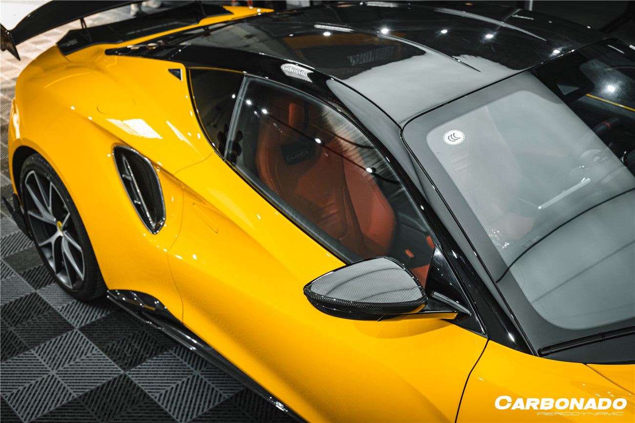 Entradas de aire laterales de fibra de carbono seca para Lotus Emira NYO MNK Style Carbonado 2021-2024