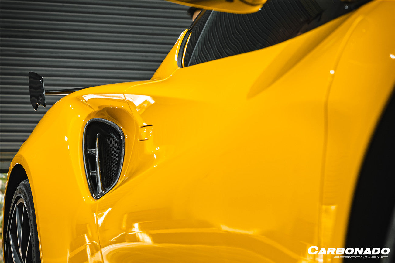 Entradas de aire laterales de fibra de carbono seca para Lotus Emira NYO MNK Style Carbonado 2021-2024