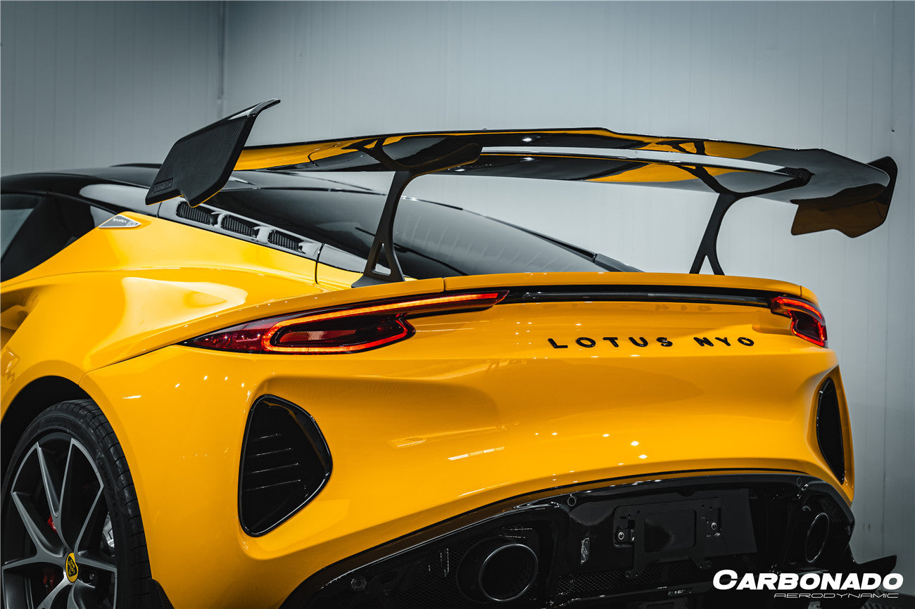 Carbonado 2021-2024 Lotus Emira NYO MNK Style Dry Carbon Fiber Trunk Wing Spoiler