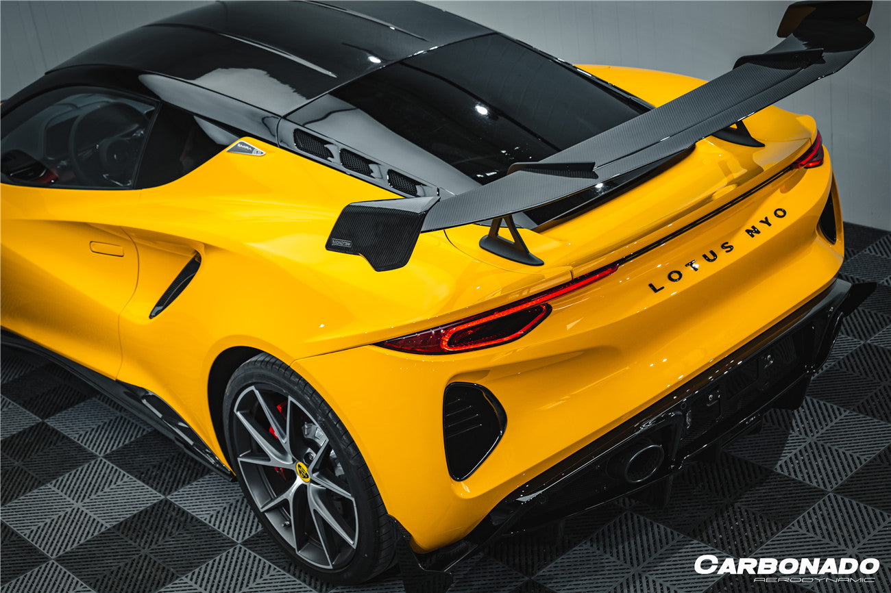 Carbonado 2021-2024 Lotus Emira NYO MNK Style Dry Carbon Fiber Trunk Wing Spoiler