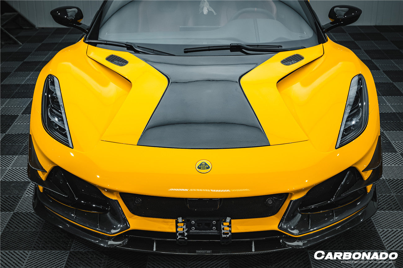 Carbonado 2021-2024 Lotus Emira NYO MNK Style Dry Carbon Fiber Hood