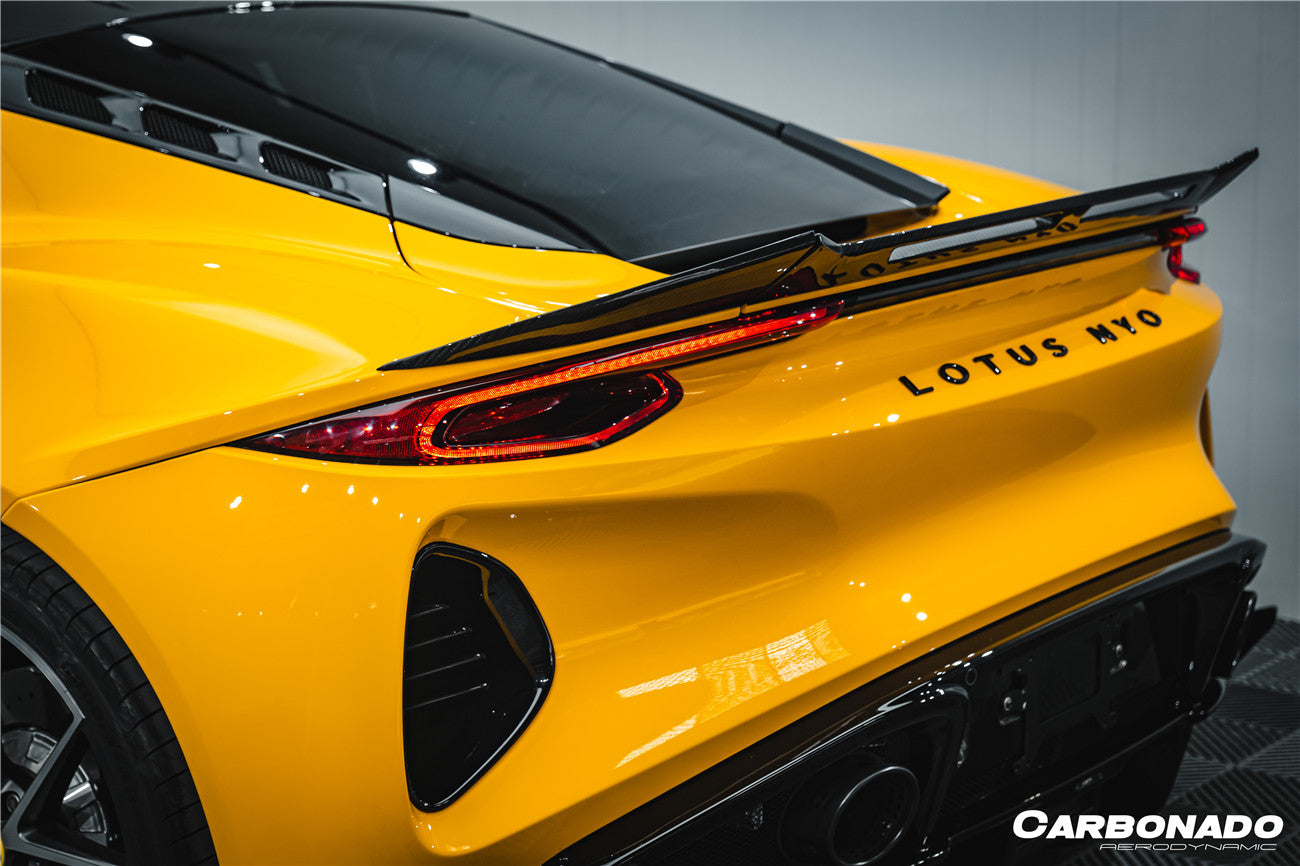 Carbonado 2021-2024 Lotus Emira NYO MNK Style Dry Carbon Fiber Trunk Spoiler Wing