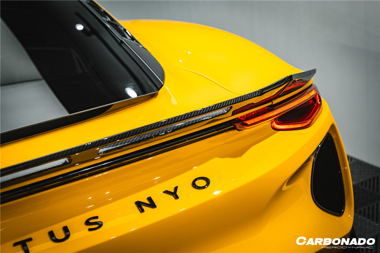 Carbonado 2021-2024 Lotus Emira NYO MNK Style Dry Carbon Fiber Trunk Spoiler Wing