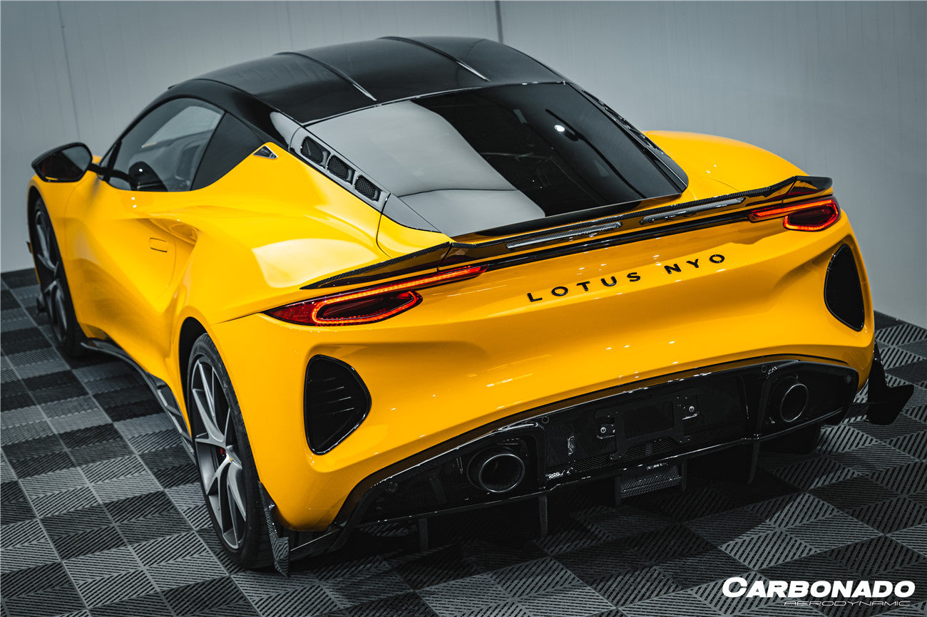 Carbonado 2021-2024 Lotus Emira NYO MNK Style Dry Carbon Fiber Trunk Spoiler Wing