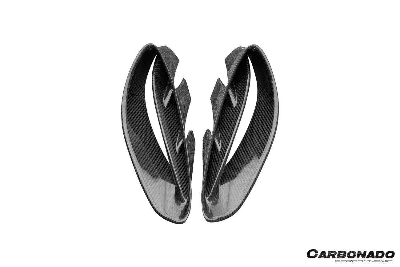Entradas de aire laterales de fibra de carbono seca para Lotus Emira NYO MNK Style Carbonado 2021-2024
