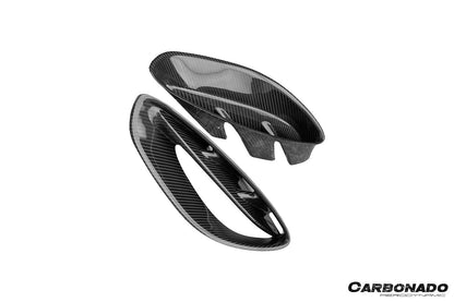 Entradas de aire laterales de fibra de carbono seca para Lotus Emira NYO MNK Style Carbonado 2021-2024