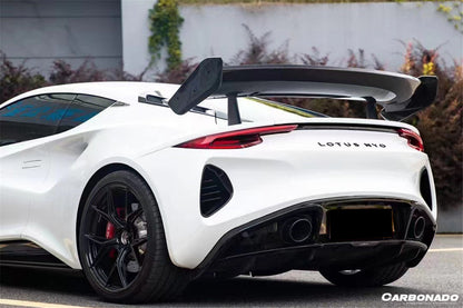 2021-UP Lotus Autoclave Carbon Fiber Trunk Wing Spoiler Carbonado (GT4) Fits: Emira NYO (DRYCFEmira-MAN-GT4-W)