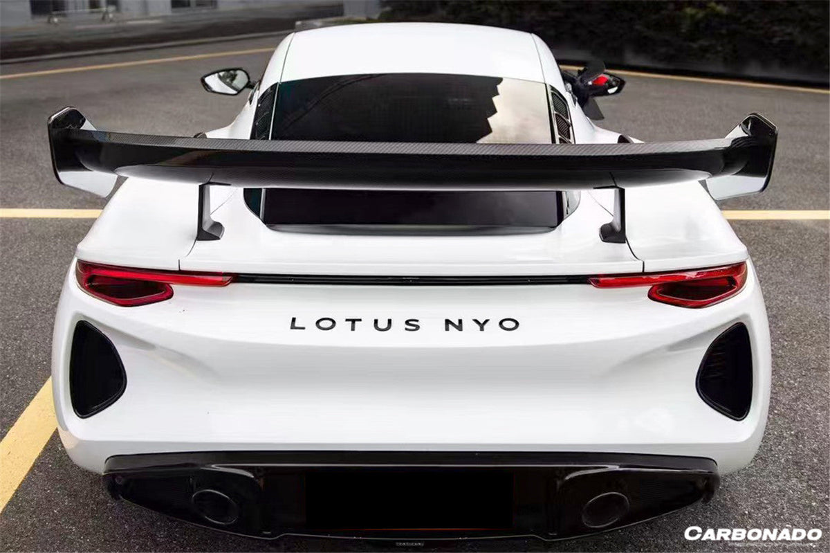 2021-UP Lotus Autoclave Carbon Fiber Trunk Wing Spoiler Carbonado (GT4) Fits: Emira NYO (DRYCFEmira-MAN-GT4-W)