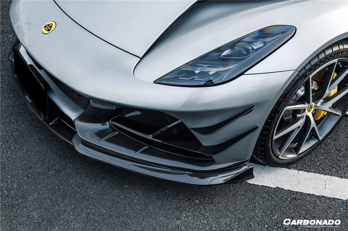 Carbonado 2021-2024 Lotus Emira NYO MNK Style Dry Carbon Fiber Front Lip