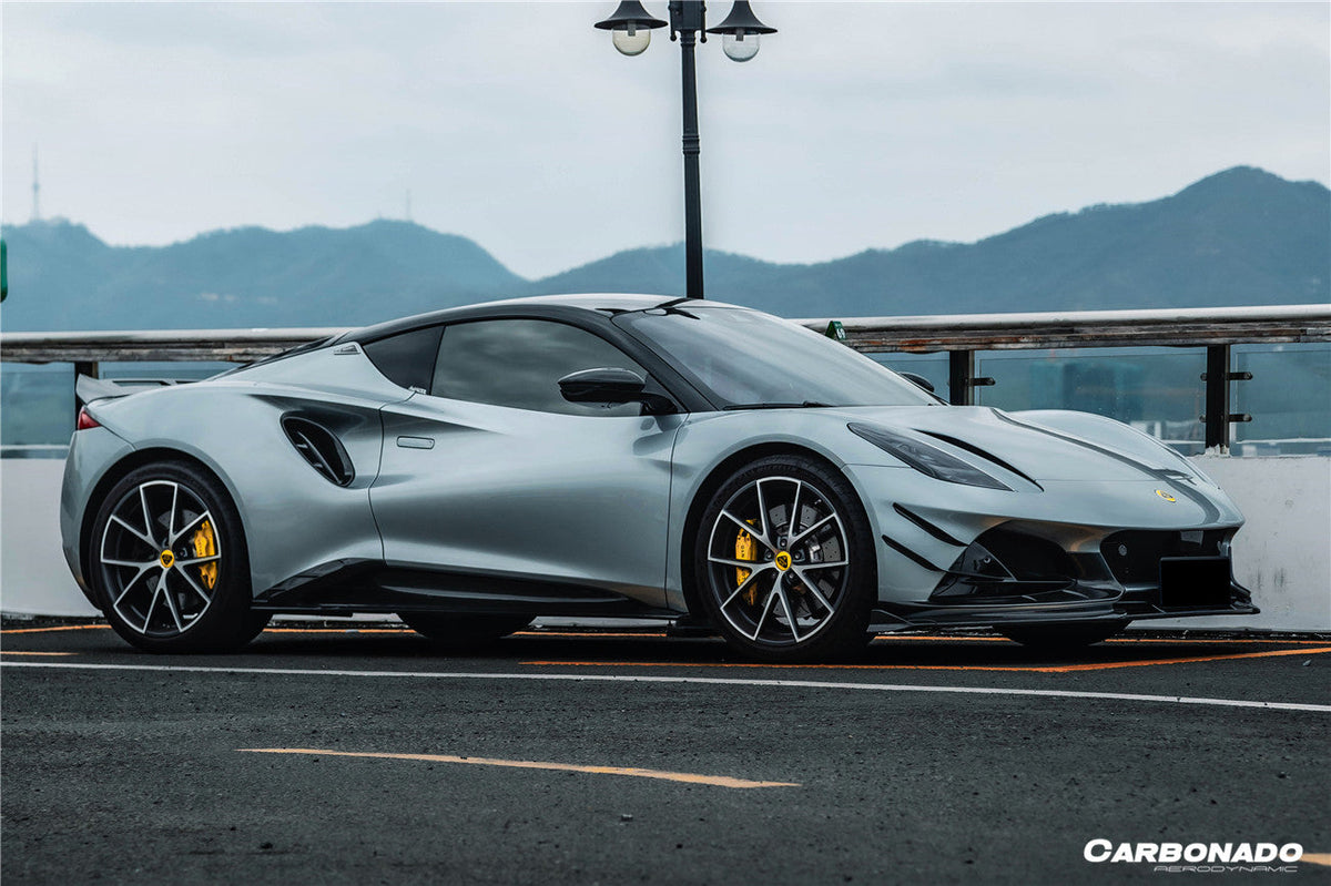 Carbonado 2021-2024 Lotus Emira NYO MNK Style Dry Carbon Fiber Quarter Panel Side Scoops